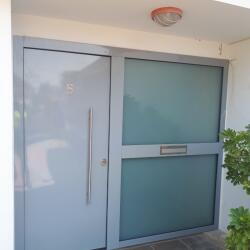 Modern White Security Door